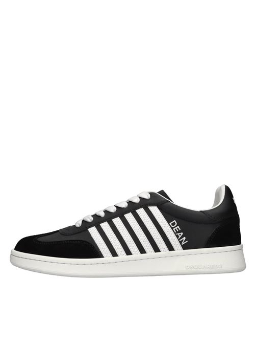 Sneakers in pelle e tessuto DSQUARED2 | SNM0364 01504118 M063NERO-BIANCO
